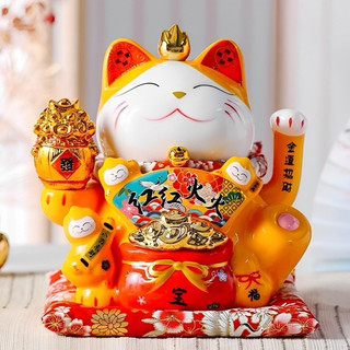 (Giá siêu rẻ) Mèo Thần Tài Vẫy Tay Thu Hút Tài Lộc cao 22cm