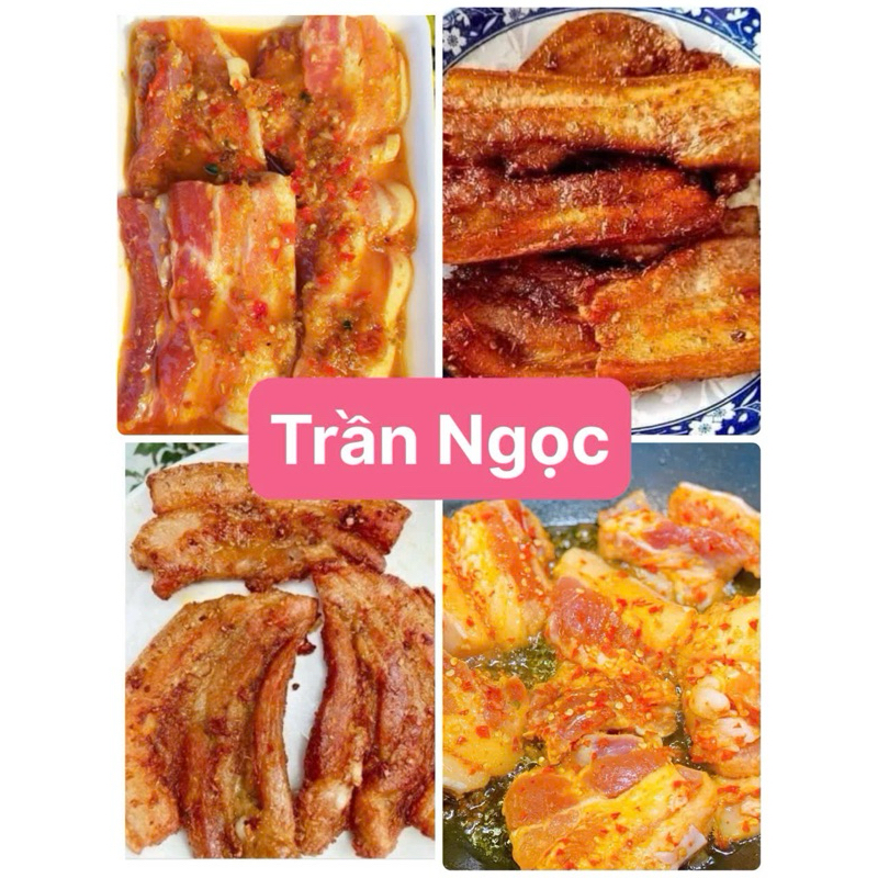 Ba rọi heo ướp sẵn - nướng 1 hộp 500gr (giao hoả tốc HCM) | Shopee Việt Nam