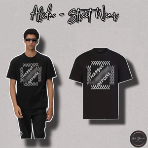 ⚡️[Hight Quality] Áo Phông 1-\/ Cố Tròn Embroidered Ready To Wear - Điểm Nhấn Logo Ô Vuông Cách Điệu Cao Cấp Nam Nữ