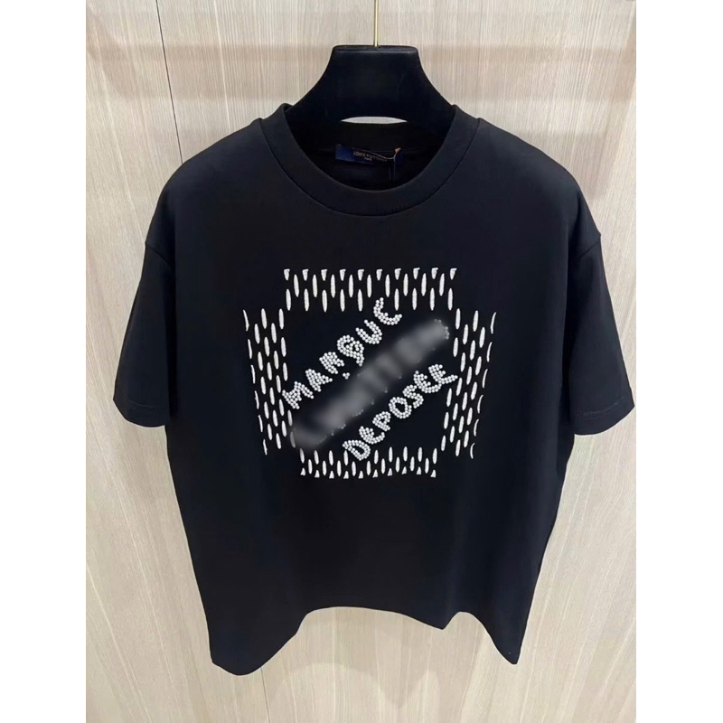 ⚡️[Hight Quality] Áo Phông 1-\/ Cố Tròn  Embroidered Ready To Wear - Điểm Nhấn Logo Ô Vuông Cách Điệu Cao Cấp Nam Nữ