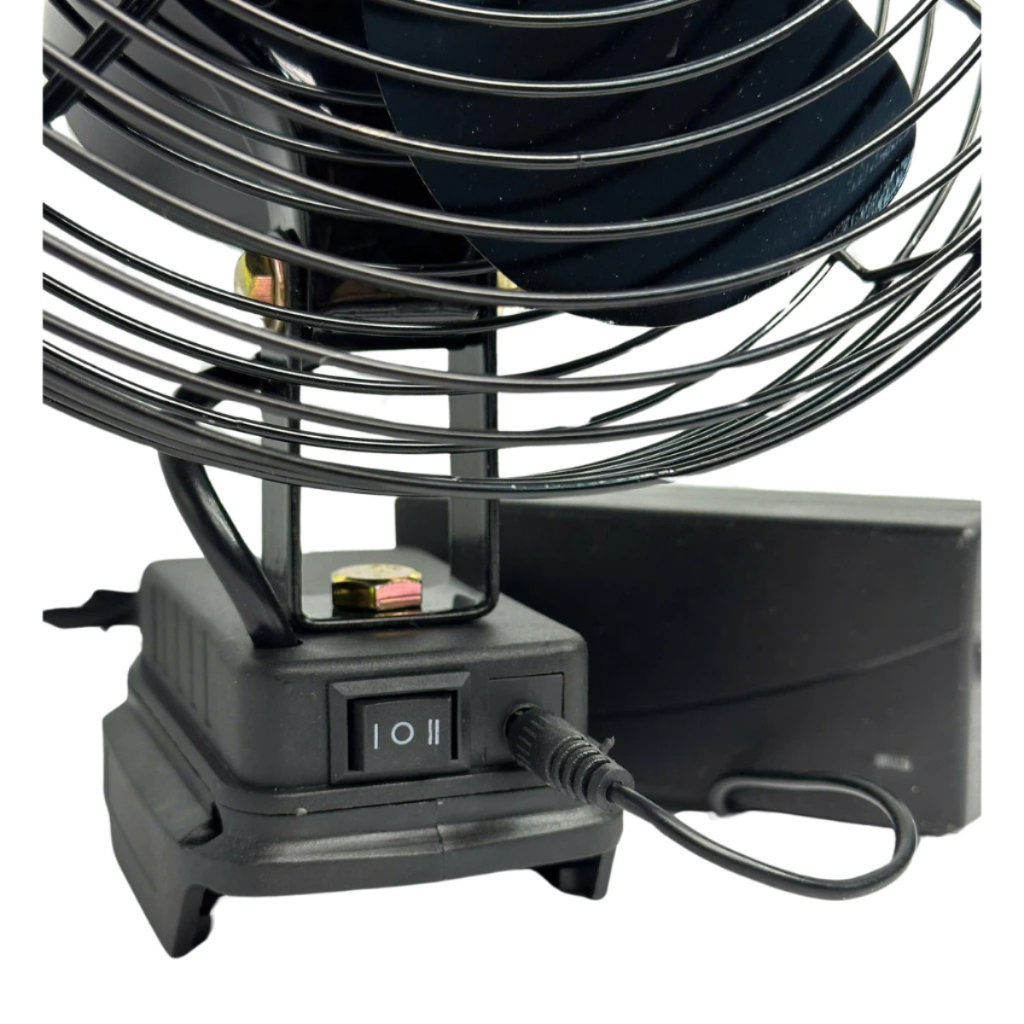 Quạt 8inch Dùng Pin Hoặc Điện, Quạt Tích Điện 2 Tốc Độ Chân Pin Phổ Thông Nhỏ Gọn Rất Mát