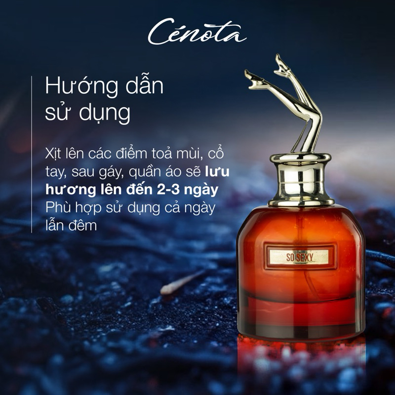 Ảnh Nước Hoa Nữ Cenota SO SEXY Cá Tính, Gợi Cảm, Quyến Rũ Nổi Bật 60ml, Hương Thơm Từ Kinh Đô Nước Hoa Grasse (Pháp) 2