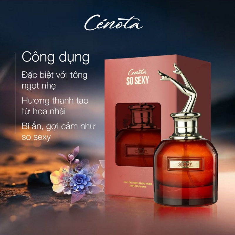 Ảnh Nước Hoa Nữ Cenota SO SEXY Cá Tính, Gợi Cảm, Quyến Rũ Nổi Bật 60ml, Hương Thơm Từ Kinh Đô Nước Hoa Grasse (Pháp) 3