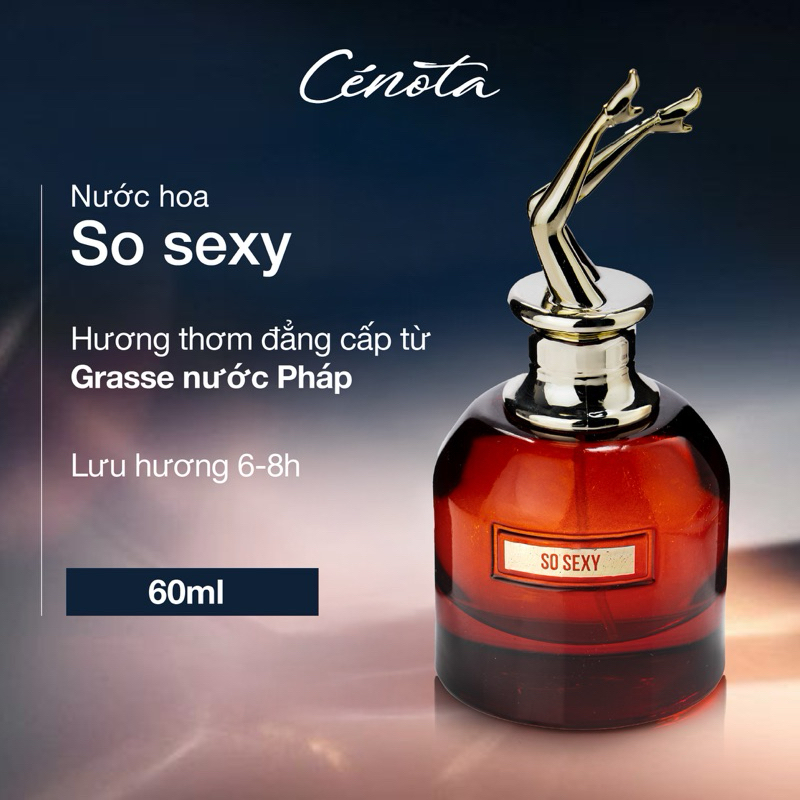 Ảnh Nước Hoa Nữ Cenota SO SEXY Cá Tính, Gợi Cảm, Quyến Rũ Nổi Bật 60ml, Hương Thơm Từ Kinh Đô Nước Hoa Grasse (Pháp) 1