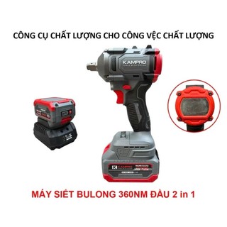 Máy Siết Bulong Kampro K360NM Động Cơ Không Chổi Than Đầu 1/2 Lực Siết 360N Bảo Hành 6 Tháng