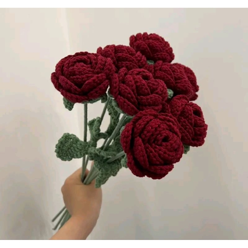 Hoa Hồng Len Handmade