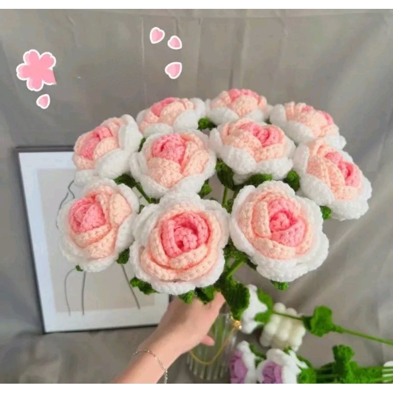 Hoa Hồng Len Handmade