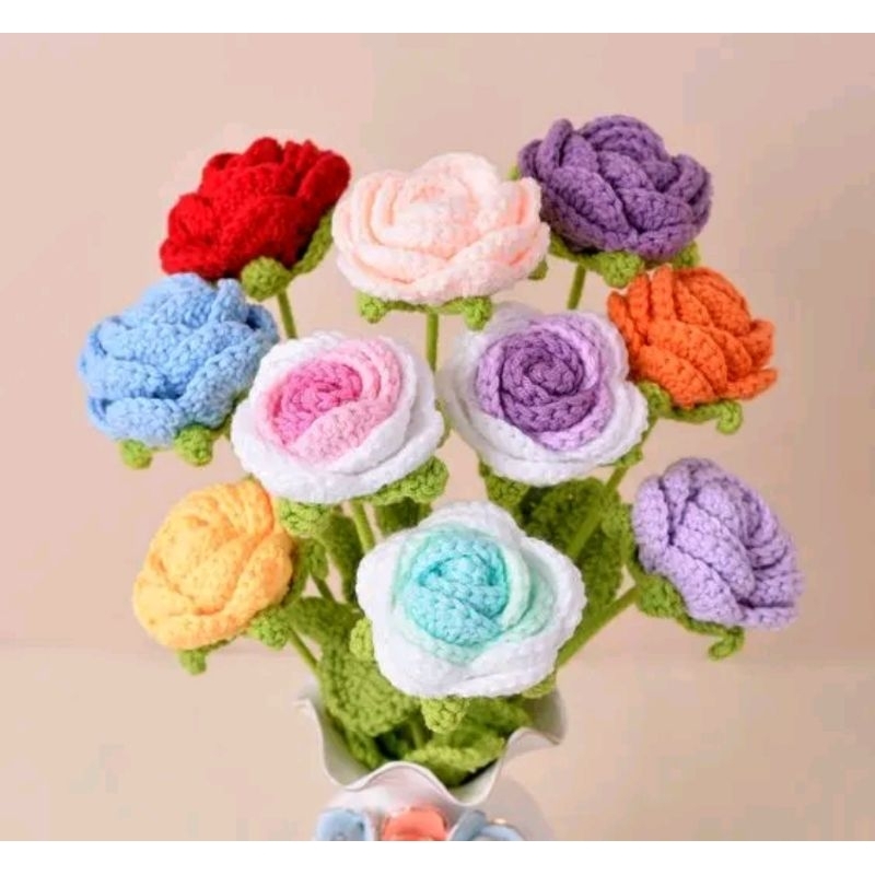 Hoa Hồng Len Handmade