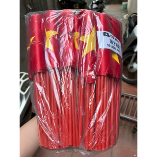 [GIAO NGẪU NHIÊN CÁN ĐỎ/ VÀNG] Cờ Vẫy Cờ Tổ quốc Cờ Quốc kỳ diễu hành múa văn nghệ 20x30 cm 1 mặt 2 mặt trang trí