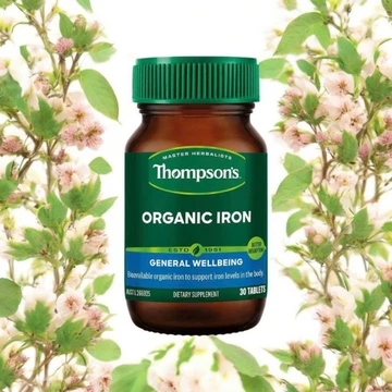 Viên uống sắt hữu cơ Thompson's hộp 30 viên – Giải pháp bổ sung sắt lành tính, dễ tiêu hóa