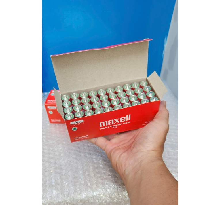 Hộp 40 viên pin tiểu AA Maxell 1.5V Power ACE R6P 4P hàng chính hãng ...