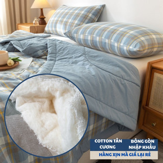 Chăn hè  MUJI cotton Tân Cương cao cấp 2024, chất vải mềm mịn, nhẹ thoáng, thích hợp dùng điều hòa
