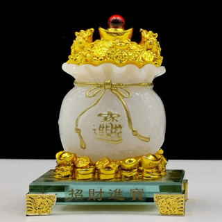 TÚI TIỀN KIM BẢO PHONG THUỶ ĐẾ KÍNH 14cm