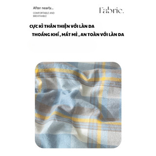 Chăn hè  MUJI cotton Tân Cương cao cấp 2024, chất vải mềm mịn, nhẹ thoáng, thích hợp dùng điều hòa