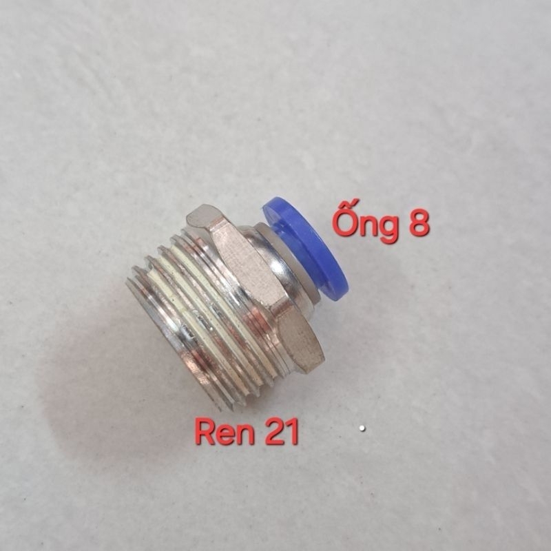 Ren đồng ngoài 21 8mm , ren 21 ra 8mm , ren 21 8mm ( xài ống 6x8)