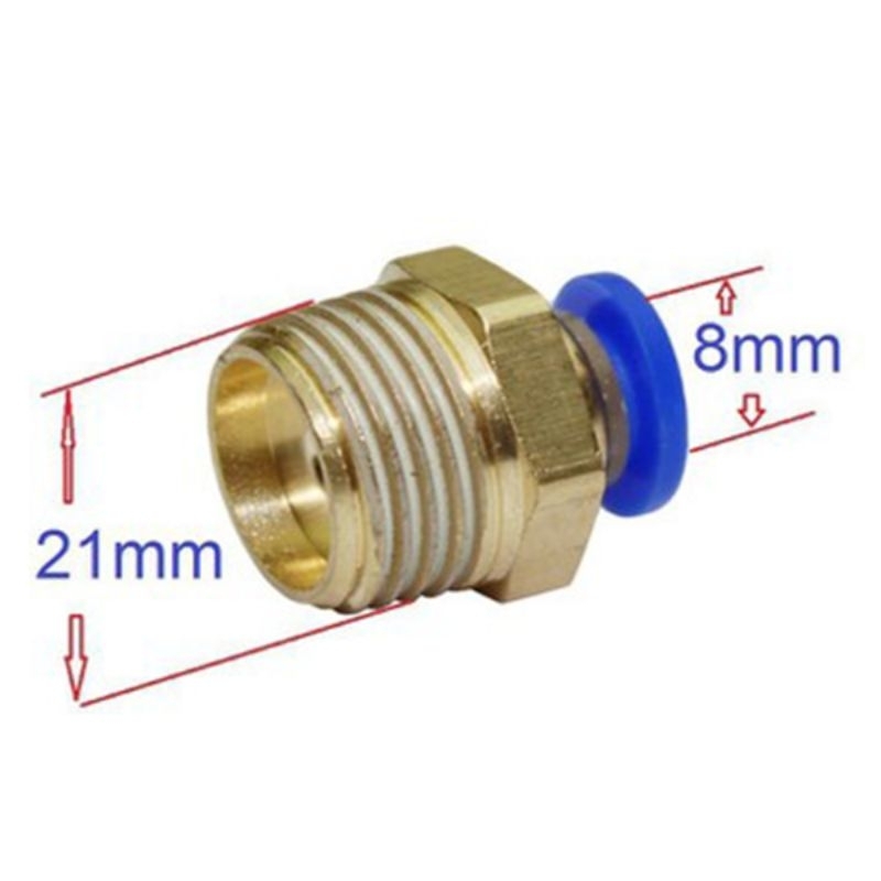 Ren đồng ngoài 21 8mm , ren 21 ra 8mm , ren 21 8mm ( xài ống 6x8)