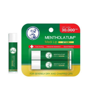 Sáp Dưỡng Môi Chuyên Biệt Cho Môi Khô, Nứt Nẻ Mentholatum Medi Lip (7g/4.3g)