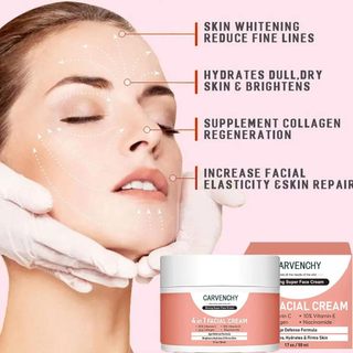 Bộ chăm sóc da Vitamin C Carvenchy dành cho bé gái tuổi teen - Sữa rửa mặt dạng bọt, Serum & Kem dưỡng da, Dưỡng ẩm