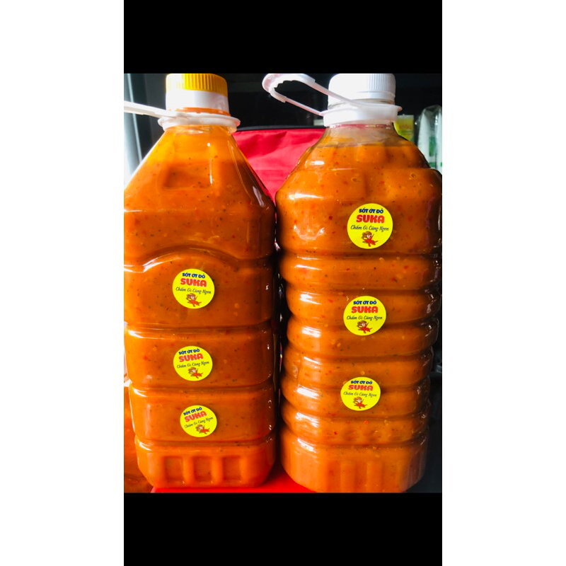 Sỉ Can 5L Sốt Chấm Muối Ớt Đỏ SUKA | Chấm Chân Gà, Hải Sản, Thịt Luộc, Tôm Mực Đậm Đà, Dễ Bán, Phù Hợp Kinh Doanh Ăn Vặt