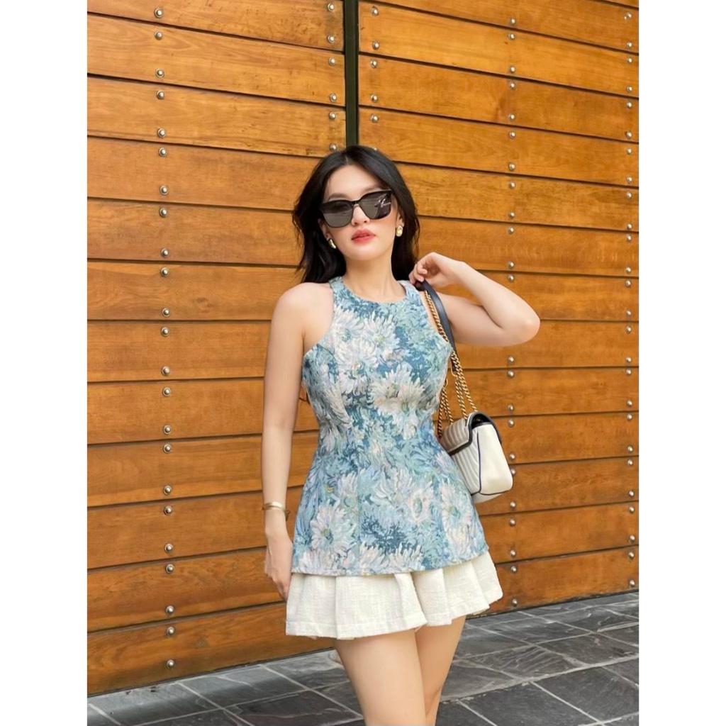 Orli Label | Clover Shirt | Áo yếm hoa bố gấm