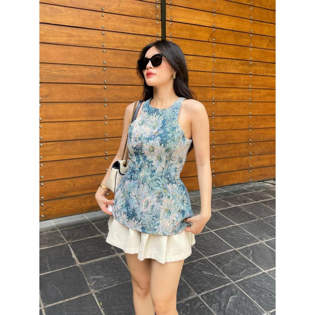 Orli Label | Clover Shirt | Áo yếm hoa bố gấm