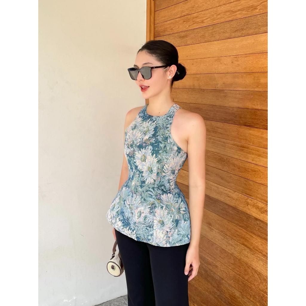 Orli Label | Clover Shirt | Áo yếm hoa bố gấm