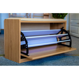 Tủ giày gỗ thông minh có đệm ngồi thiết kế hiện đại DQ HOME