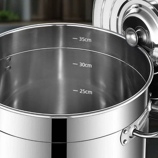 Nồi inox 3 đáy Chubby Chef 60CM/165L dùng được mọi loại bếp chuyên dùng cho bếp từ