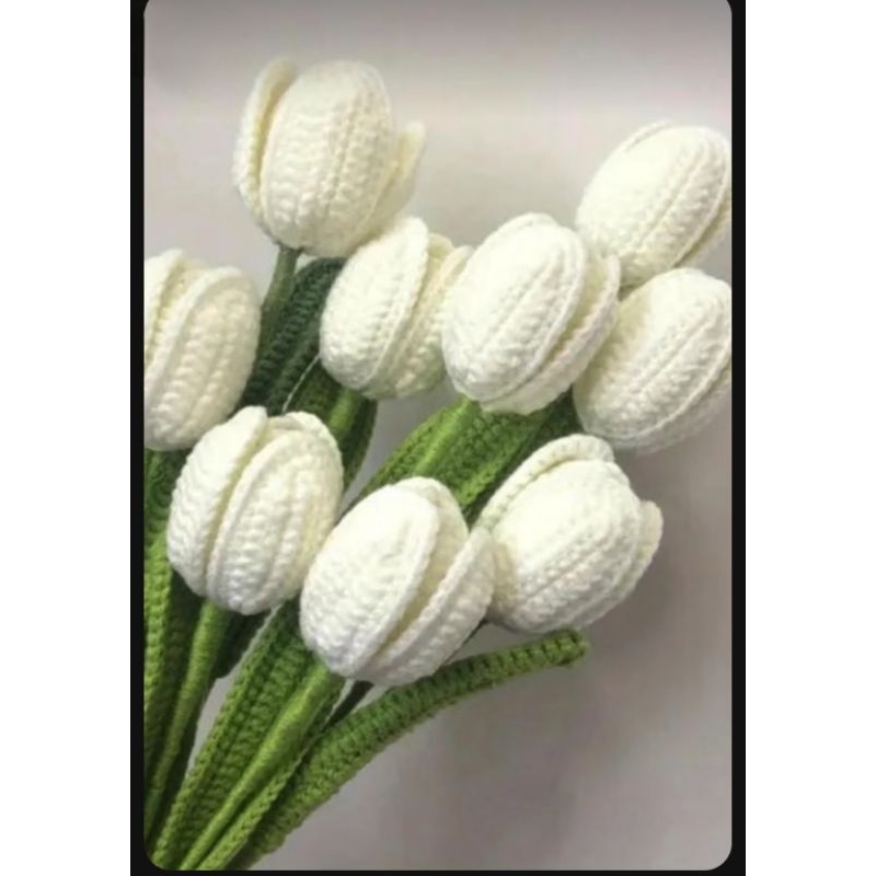 Tulip 6 Cánh Len Handmade ( Có Nhụy )