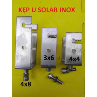 (Combo 10 Bộ) Kẹp U3x6cm U4x4cm U4x8cm INOX
