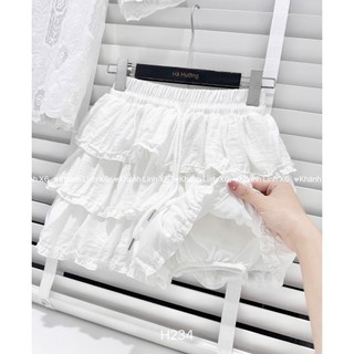 Set áo ren cao cấp mix chân váy đũi màu trắng tinh khôi dành cho chị em mặc thoải mái năng động xịn - Baotrang.clothes