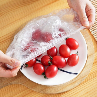 Combo 3 túi 100 màng bọc thực phẩm pe túi gấu có chun co giãn tái sử dụng tiện lợi