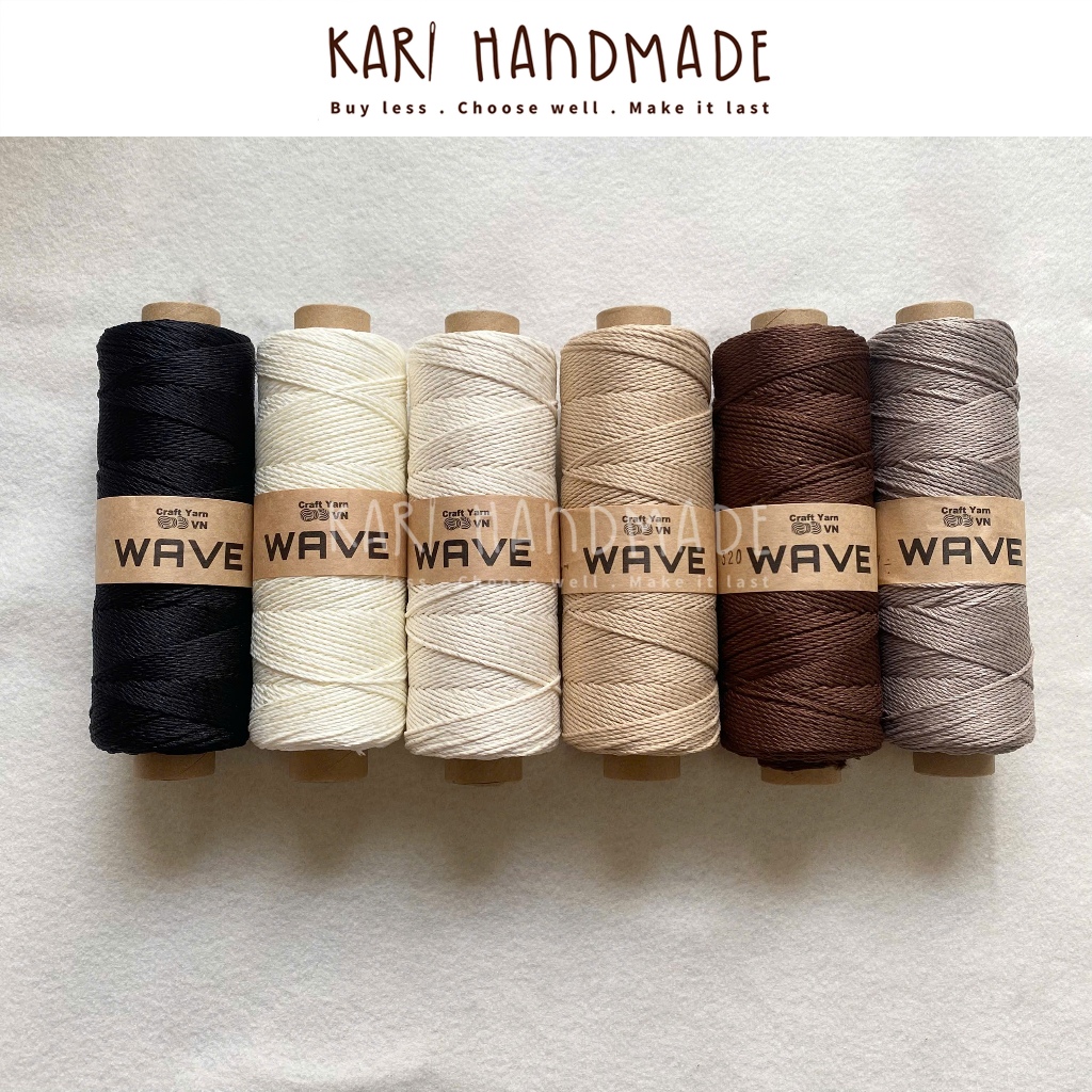 Sợi WAVE Craftyarn VN móc túi mũ 125gr