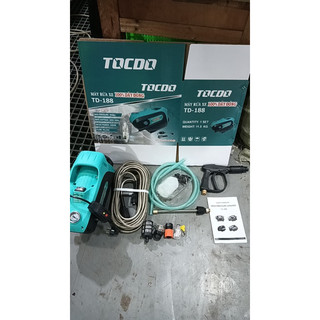 máy rửa xe tocdo model t188 mô tơ lõi đồng công suất 2300w được kiểm tra