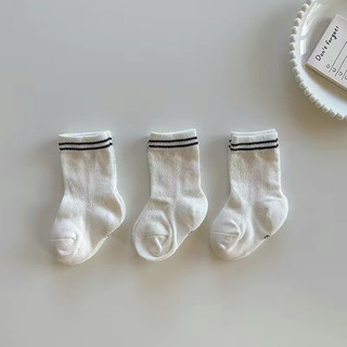 Set 3 đôi tất cao cổ chất cotton thoáng mát mềm mịn cho bé
