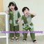 - Đồ đôi cho bé, Bộ bà ba bé trai bé gái KÈM KHĂN, chất vải lụa mềm mát size 7ky - 45ky