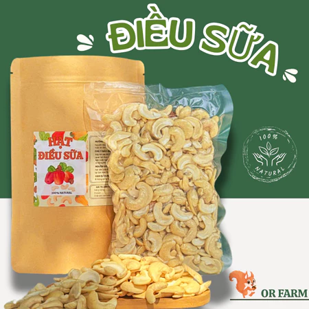 500g Hạt điều vỡ, vỡ đôi, hạt sấy khô dinh dưỡng, hạt điều tươi, hạt điều nguyên vị, hạt điều nấu sữa hạt ( hạt điều )