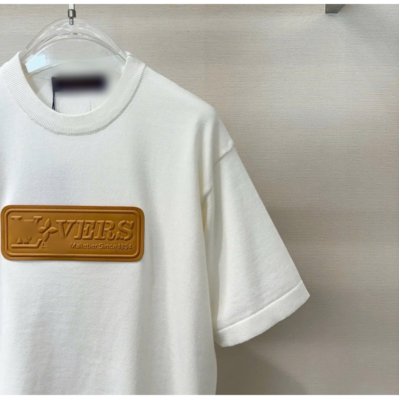 ⚡️[Hight Quality] Áo Phông Len 1-\/ Cộc Tay Patch Ready To Wear - Điểm Nhấn Logo Nâu Thêu Mảng Cao Cấp Qccc Nam Nữ