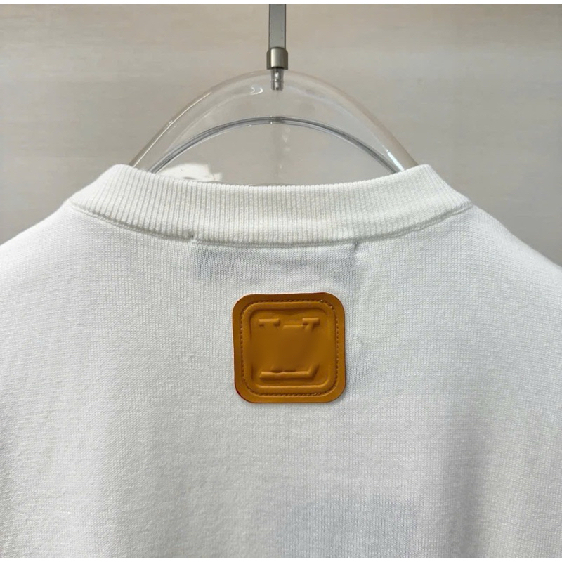 ⚡️[Hight Quality] Áo Phông Len 1-\/ Cộc Tay Patch Ready To Wear - Điểm Nhấn Logo Nâu Thêu Mảng Cao Cấp Qccc Nam Nữ