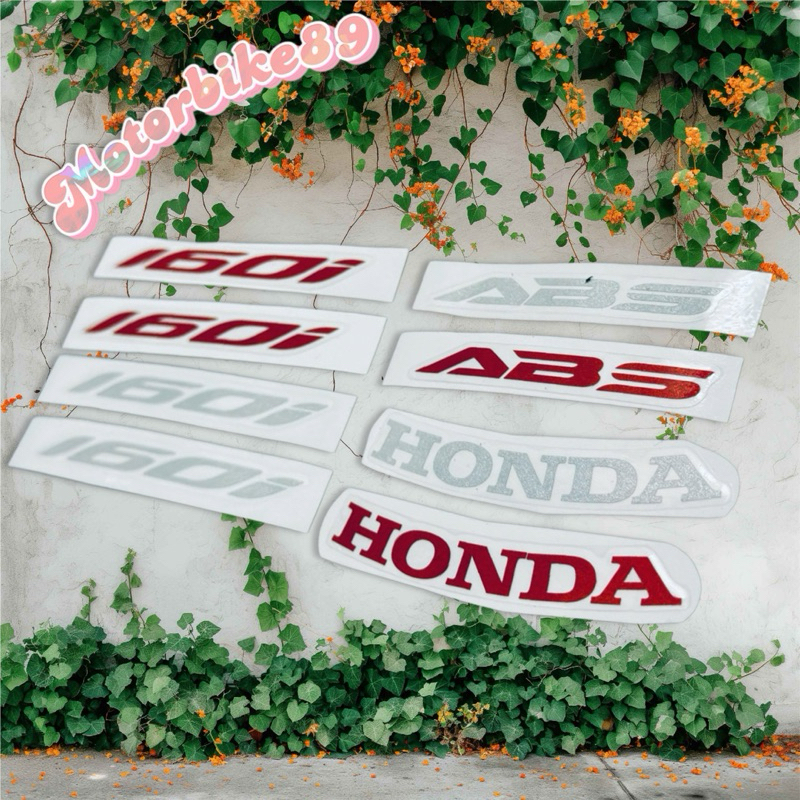 Bộ Tem dán xe chữ logo xe SH 160 + ABS + TEM NẠ SH BẠC ĐỎ 2020 2021 ...