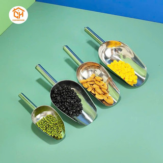 Muôi xúc đá, xẻng xúc đá inox không gỉ nhiều kích thước Cam Homeware