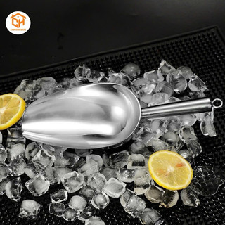Muôi xúc đá, xẻng xúc đá inox không gỉ nhiều kích thước Cam Homeware