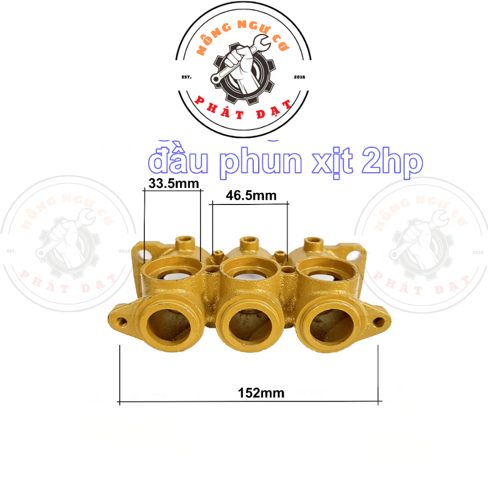 Xi lanh đầu máy rửa xe 2HP CHÍNH HÃNG đúc nguyên khối gang, chống rỗ, mòn