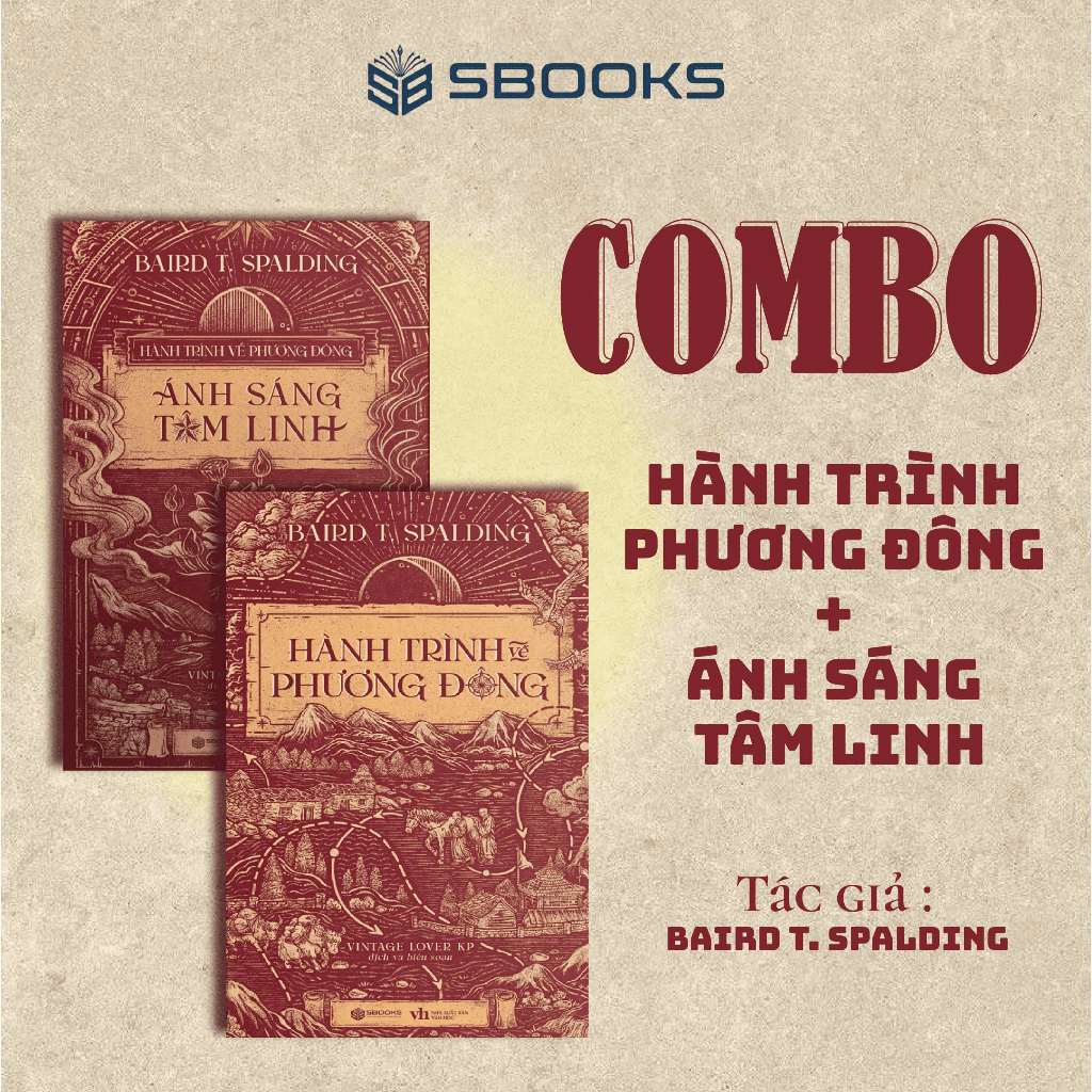 Sách - Combo 2 Cuốn: Hành Trình Về Phương Đông + Ánh Sáng tâm Linh - Sbooks
