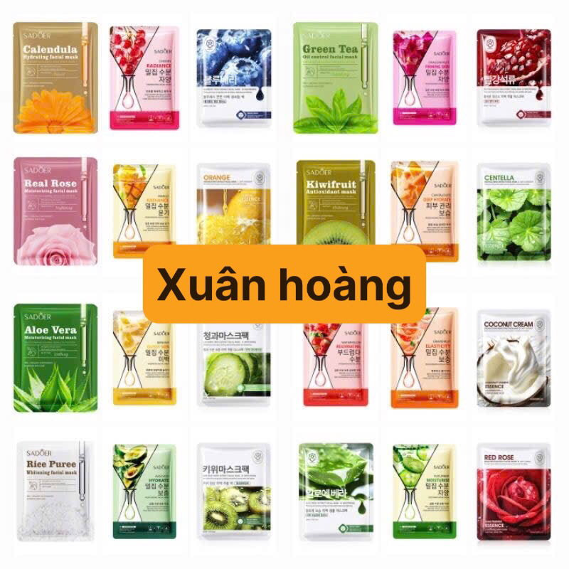 Mặt Nạ Dưỡng Da Cao Cấp. Giúp Cấp Ẩm, Sáng Da, Mờ Thâm, Da Đều Màu. 25g/gói