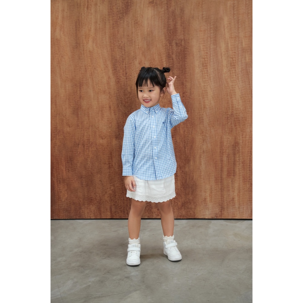 TheBlueTshirtKids - Áo sơ mi cho bé kẻ sọc tay dài cotton - BlueKid Classic Shirt