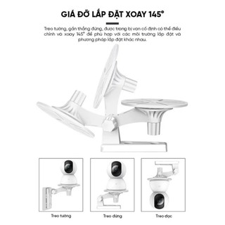 Giá Đỡ Camera Gắn Tường Xoay 360 Độ Chất Liệu Nhựa ABS Cao Cấp Nhỏ Gọn Phù Hợp Mọi Loại Camera Imou Xiaomi Tplink-GDCM01