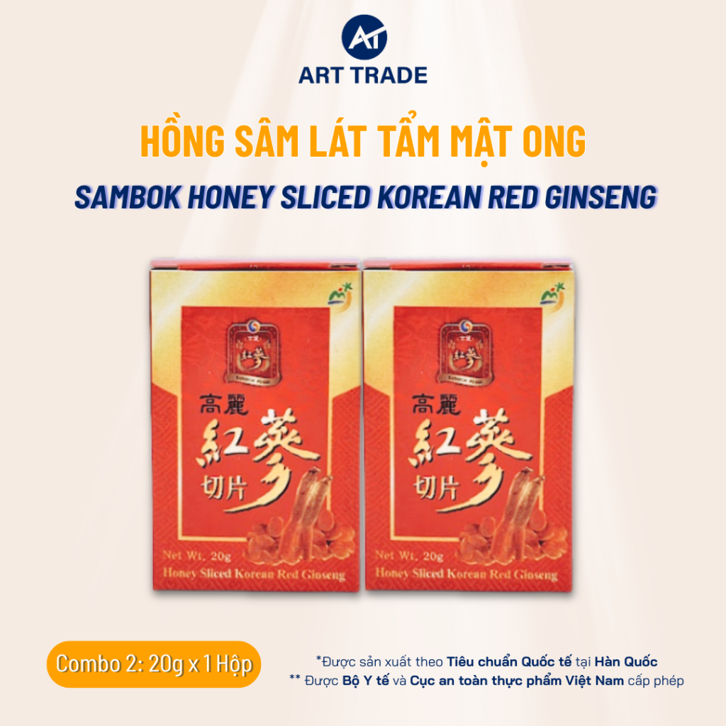 Hồng Sâm Lát Tẩm Mật Ong Sambok Honey Sliced Korean Red Ginseng Hàn Quốc - Quà Tặng Sức Khỏe Cao Cấp