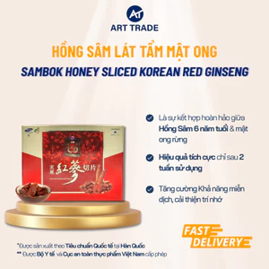 Hồng Sâm Lát Tẩm Mật Ong Sambok Honey Sliced Korean Red Ginseng Hàn Quốc - Quà Tặng Sức Khỏe Cao Cấp