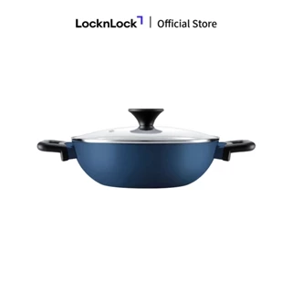 Nồi chống dính LocknLock Decore Kadai kèm nắp kính 24-26-28cm